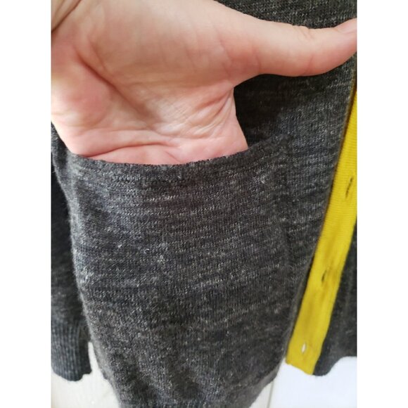 Hugo Boss VTG Sweater Mens Wool Blend Cardigan Sz L Preppy Lightweight 90s y2k - Picture 2 of 8